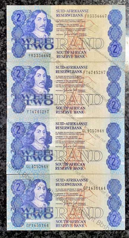 GPC DE KOCK ERROR NOTES R2 FRONT PINTED ON BACK - VARYING FROM DARK TO LIGHTER PRINT(1 BID TAKES ALL