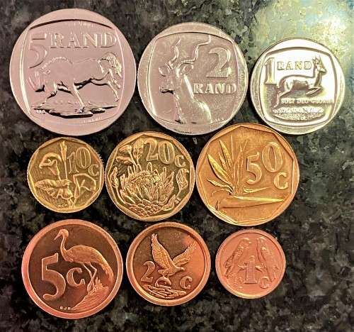 SOUTH AFRICA UNC SET 1994 - R5 TO 1 CENT (1 BID TAKES ALL)
