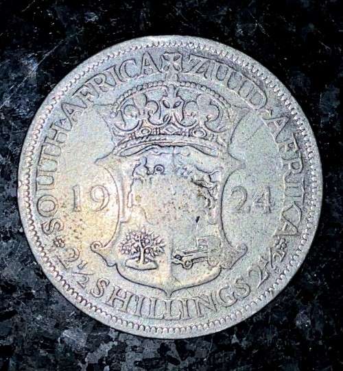 S A UNION SILVER 2 1/2 SHILLINGS 1924