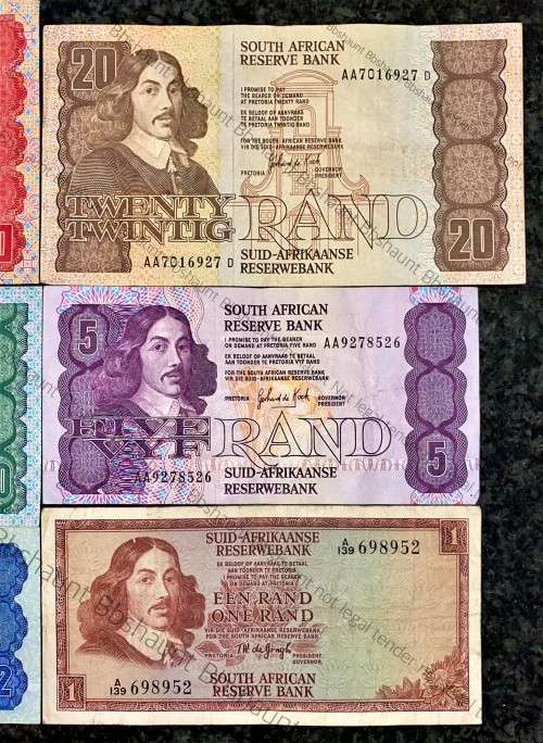 COMPLETE SET OF ALL AA GPC DE KOCK & DECIMALS R50AA TO R2A - 1980s(R1A TW DE JONGH)(1 BID TAKES AL