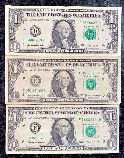 U S A SET 1 DOLLAR CLEVELAND 2009, RICHMOND 1969 & ATLANTA 1963 (1 BID TAKE ALL)