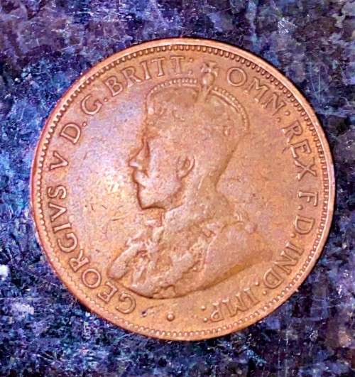 AUSTRALIA 1/2 PENNY 1917