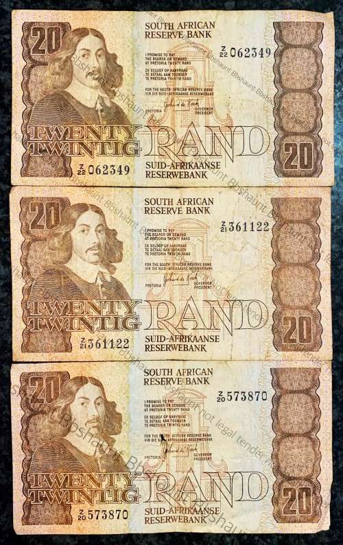 REPLACEMENT NOTES GPC DE KOCK R20 - Z20, Z21 & Z22 - THIRD ISSUE 1984 (1 BID TAKES ALL)