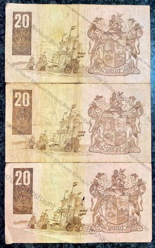 REPLACEMENT NOTES GPC DE KOCK R20 - Z20, Z21 & Z22 - THIRD ISSUE 1984 (1 BID TAKES ALL)