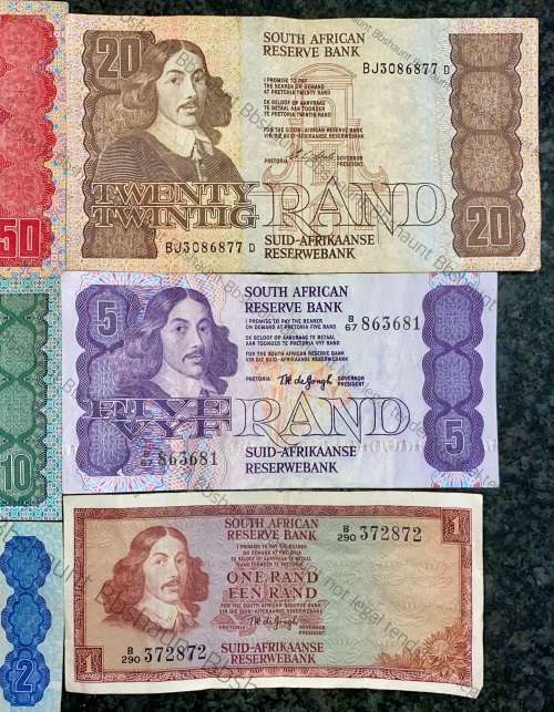 SET OF VARIOUS GOVERNORS & DECIMALS R50AA TO R1 --R2A  ( 1 BID TAKES ALL)