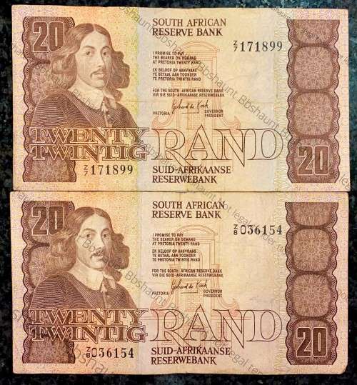 REPLACEMENT NOTES GPC DE KOCK R20 - Z7 & Z8 - THIRD ISSUE 1984 (1 BID TAKES ALL)