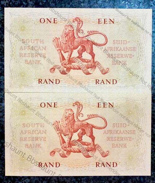 G.RISSIK R1 IN SEQ A124/ 192545-546 AUNC FIRST ISSUE 1962 E/A NOT EASY TO GET IN SEQ(1BID TAKES AL
