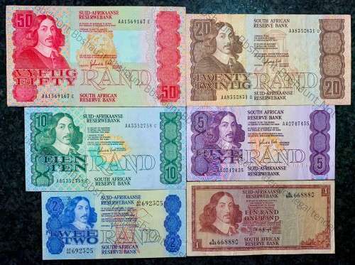COMPLETE SET OF MOSTLY AA GPC DE KOCK R50AA TO R2A - 1980s(R1A TW DE JONGH)(1 BID TAKES ALL)