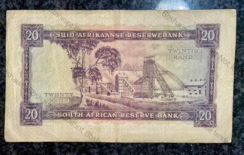 MH DE KOCK R20-- D2-- FOURTH ISSUE 1961 E/A VAN RIEBEECK WTM BIG NOTE