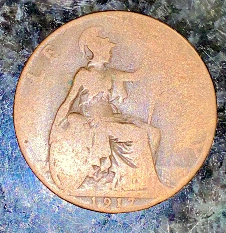 GREAT BRITAIN 1/2 PENNY 1917
