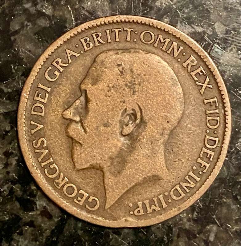 GREAT BRITAIN 1/2 PENNY 1917