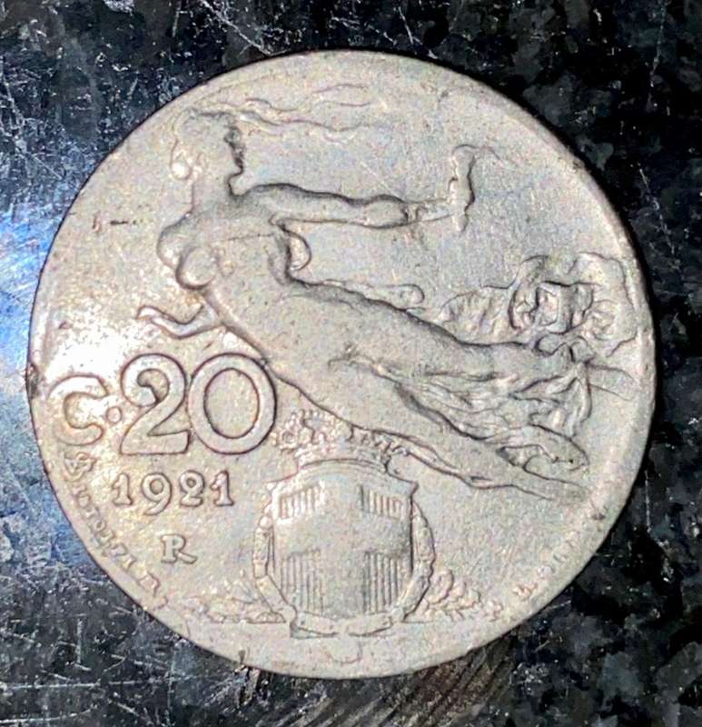 ITALY 20 CENTESIMI 1921