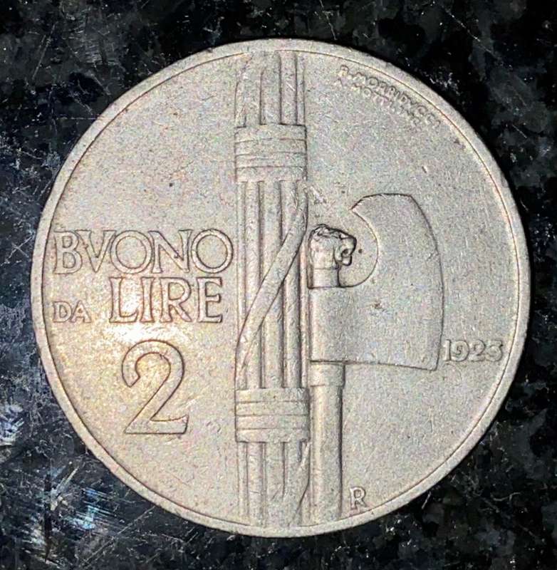 ITALY 2 LIRE 1923