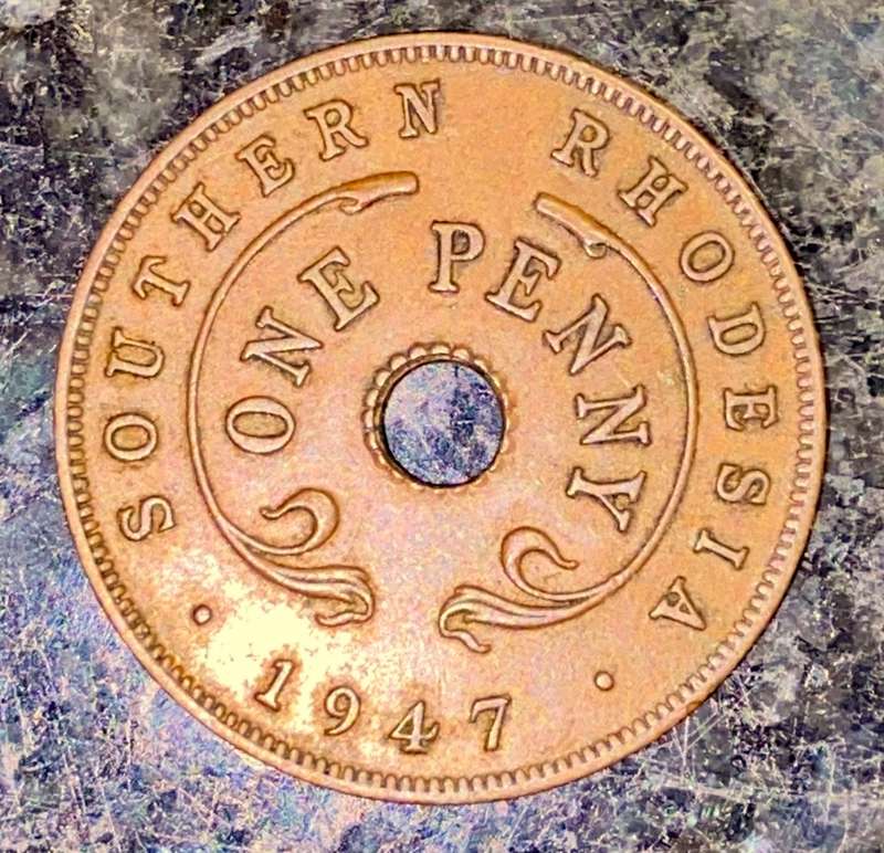 SOUTHERN RHODESIA 1 PENNY 1947