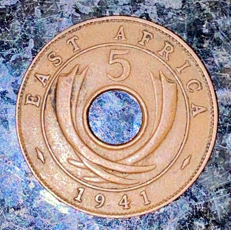 EAST AFRICA 5 CENT 1941