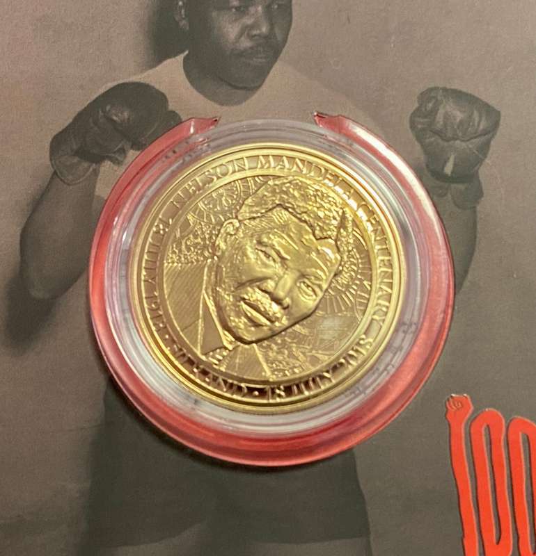 NELSON MANDELA UNC R50 --2018-- 100 YEARS 1918-2018 IN CAPSULE WITH ORIGINAL FOLDER