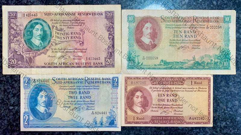 COMPLETE SET OF G.RISSIK & DECIMALS R20 TO R1 -- R2 IS AUNC FIRST ISSUE - 1962 (1 BID TAKES ALL)