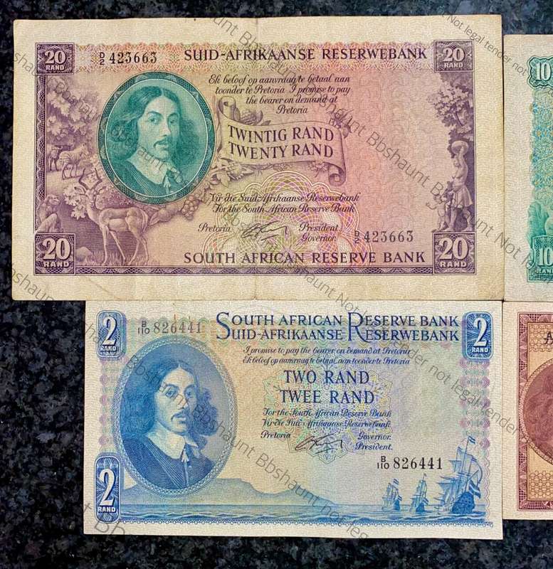 COMPLETE SET OF G.RISSIK & DECIMALS R20 TO R1 -- R2 IS AUNC FIRST ISSUE - 1962 (1 BID TAKES ALL)
