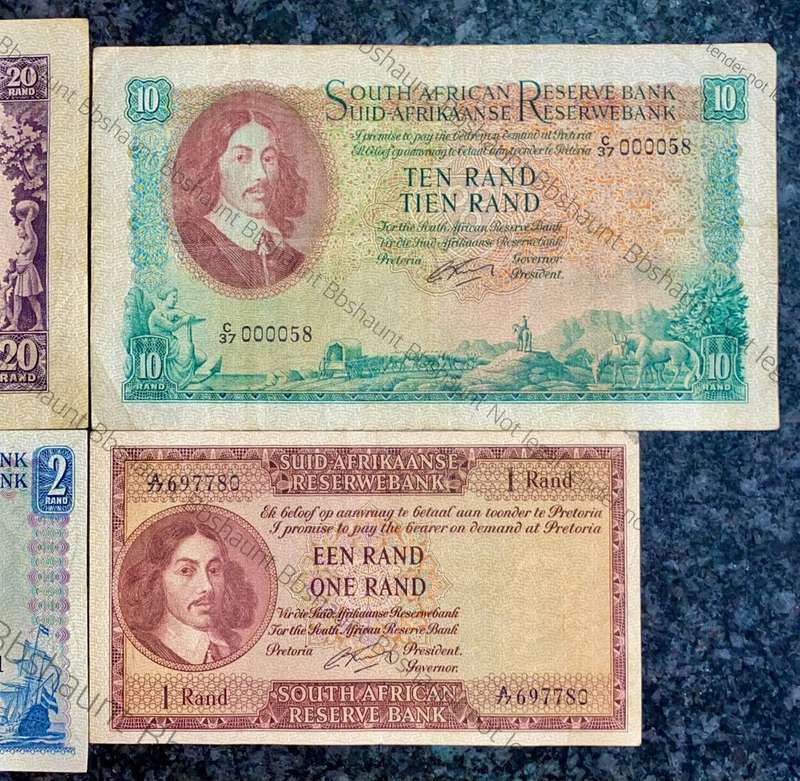 COMPLETE SET OF G.RISSIK & DECIMALS R20 TO R1 -- R2 IS AUNC FIRST ISSUE - 1962 (1 BID TAKES ALL)