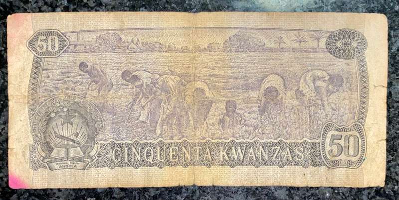 ANGOLA 50 KWACHA 1976