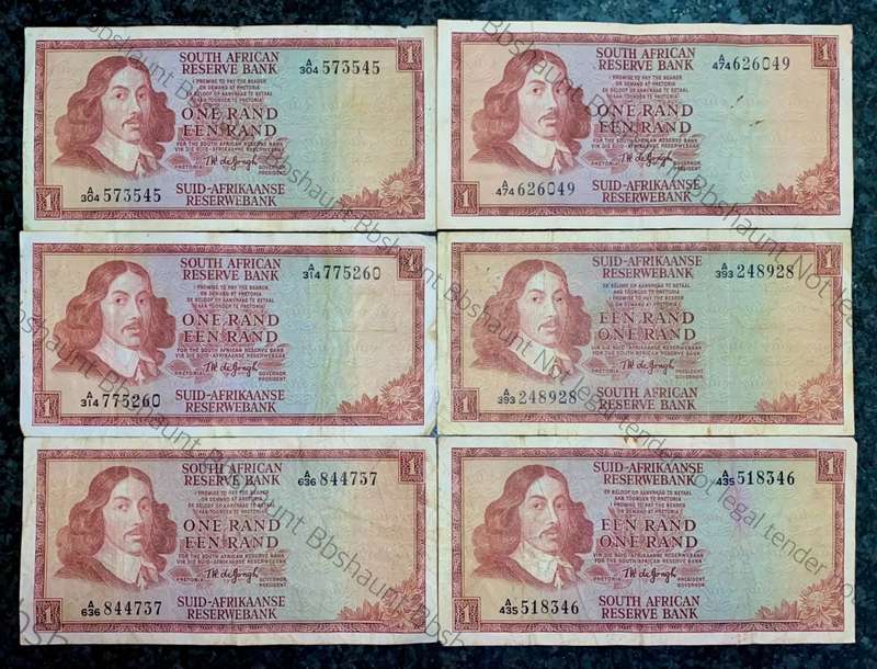 TW DE JONGH R1 - A SERIES SPRINGBUCK WTM ( 1 BID TAKES ALL 6 NOTES)