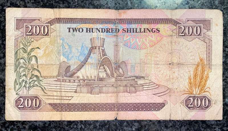 KENYA 200 SHILLING 1989