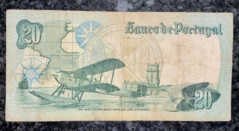 PORTUGAL 20 ESCUDOS 1978