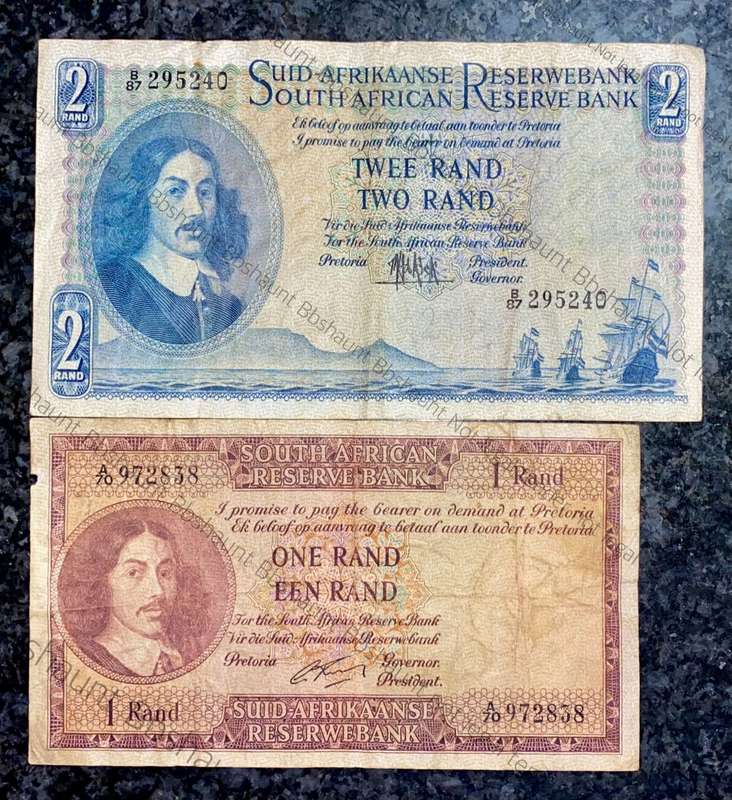 G RISSIK R1 - 1ST ISSUE 1962 & MH DE KOCK R2 B87 - 4TH ISSUE 1961 (1 BID TAKES ALL)