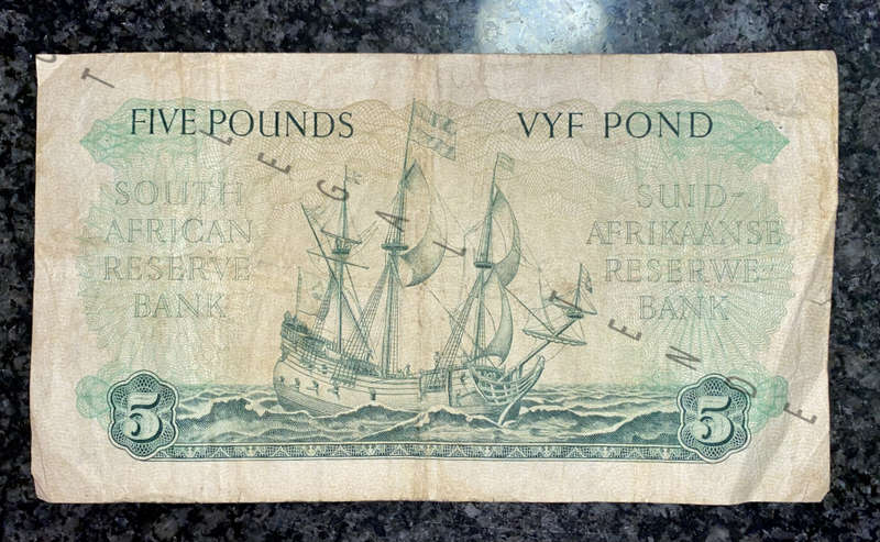 MH DE KOCK 5 POUND 02-01-1953 E/A 3RD ISSUE C27