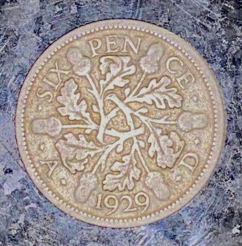 GREAT BRITAIN SILVER 6 PENCE 1929