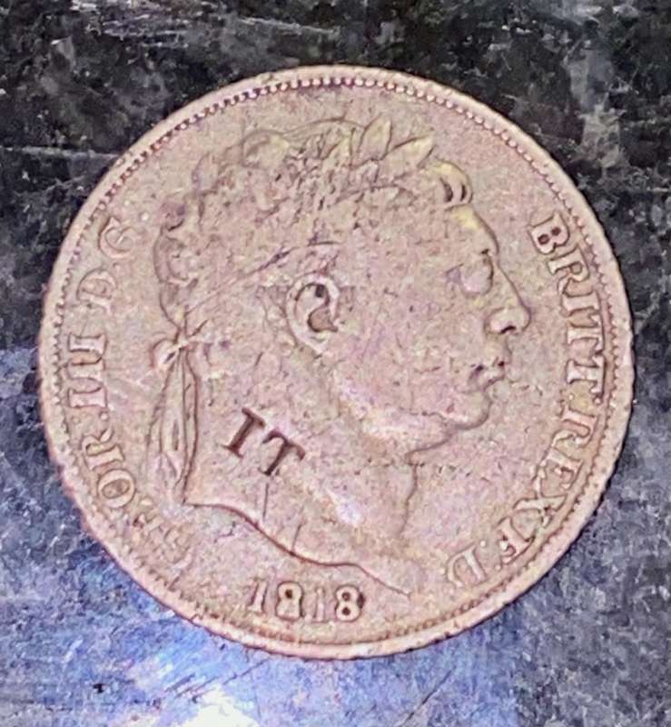 GREAT BRITAIN SILVER 6 PENCE 1818