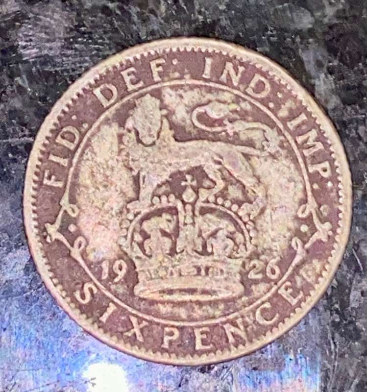 GREAT BRITAIN SILVER 6 PENCE 1926