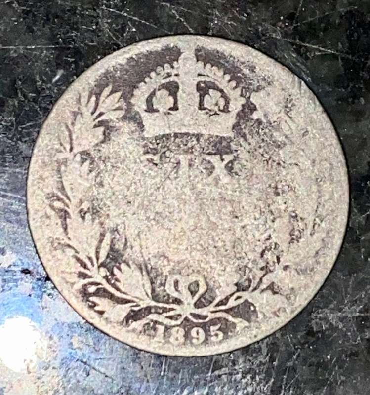 GREAT BRITAIN SILVER 6 PENCE 1895