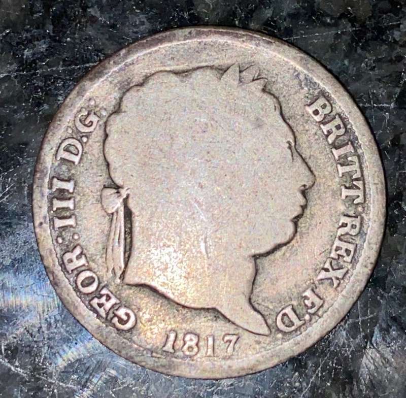 GREAT BRITAIN SILVER 1 SHILLING 1817