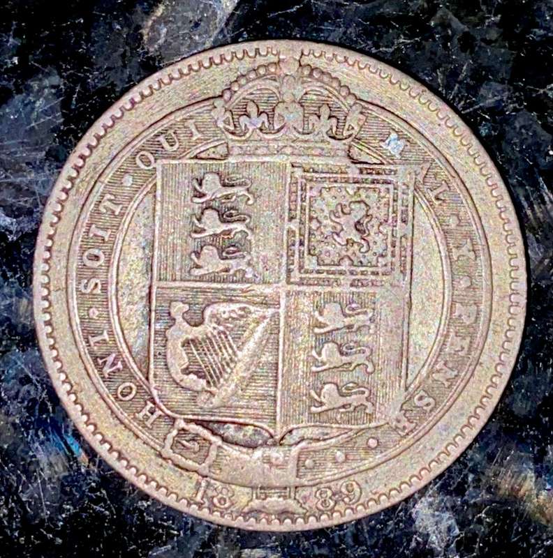 GREAT BRITAIN SILVER 1 SHILLING 1889