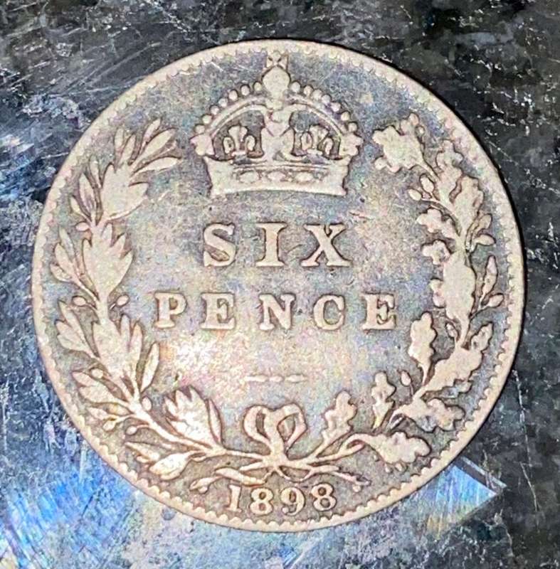 GREAT BRITAIN SILVER 6 PENCE 1898