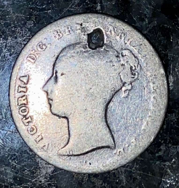 GREAT BRITAIN SILVER 4 PENCE 1846 GROAT