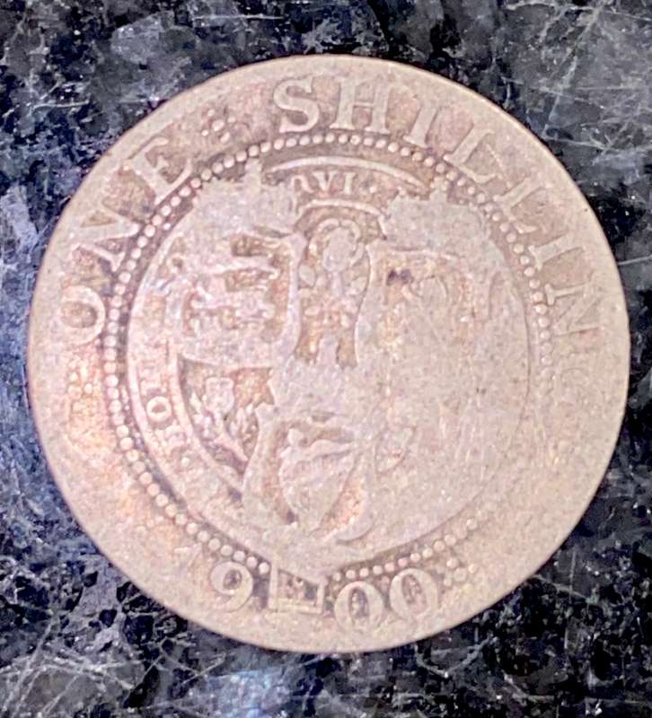 GREAT BRITAIN SILVER 1 SHILLING 1900