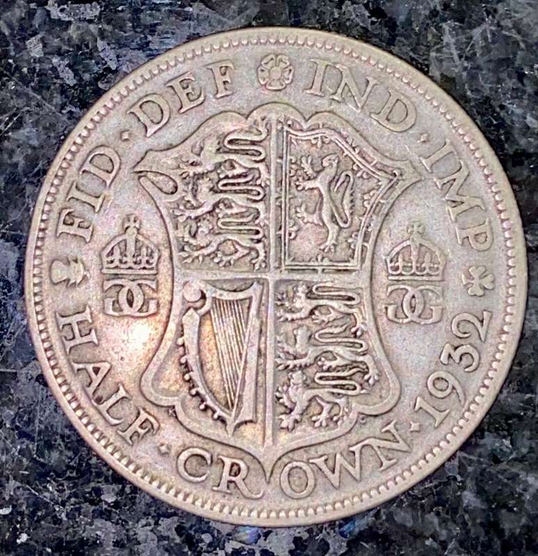 GREAT BRITAIN SILVER 2 1/2 SHILLING 1932