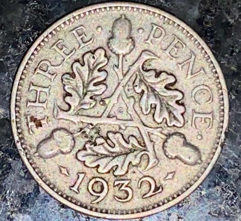 GREAT BRITAIN SILVER 3 PENCE 1932