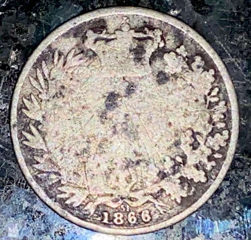 GREAT BRITAIN SILVER 6 PENCE 1866