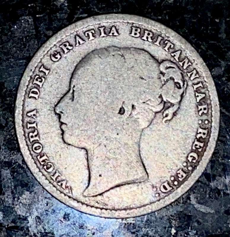 GREAT BRITAIN SILVER 1 SHILLING 1887