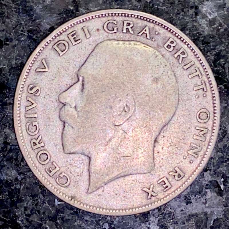 GREAT BRITAIN SILVER 2 1/2 SHILLINGS 1923 HALF CROWN