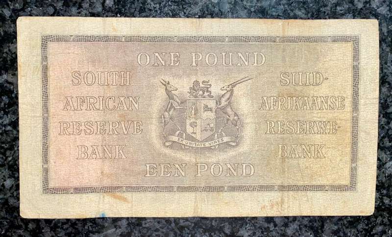 MH DE KOCK 1 POUND 1946 E/A 1ST ISSUE  A159