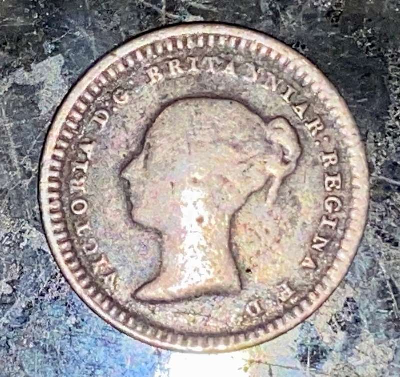 GREAT BRITAIN SILVER 3 HALF PENCE (1 1/2 PENCE) 1843 GOOD CONDITION CONSIDERING 181 YEARS OLD
