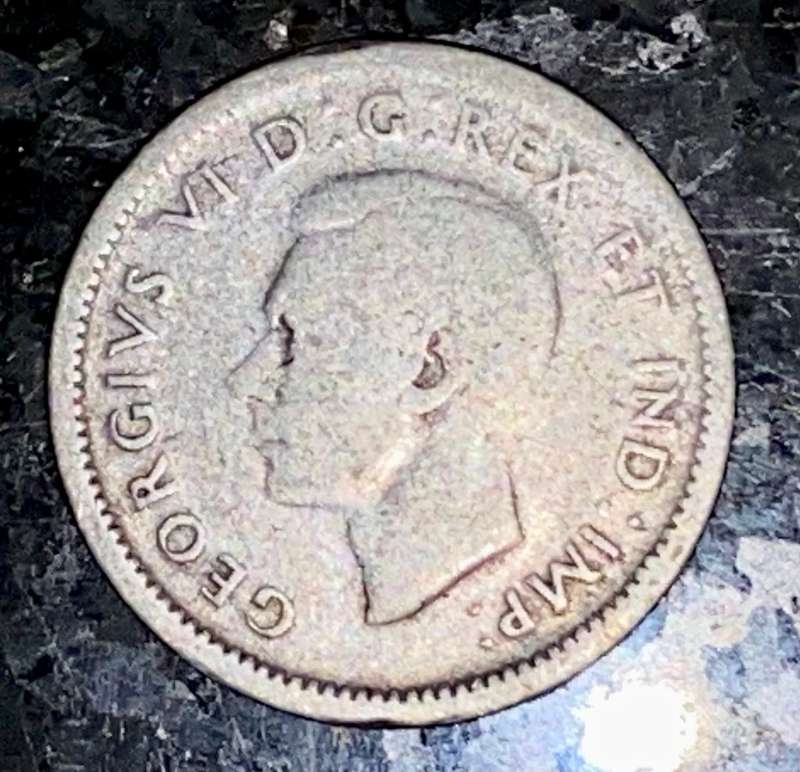 CANADA SILVER 10 CENT 1939 SILVER 80%