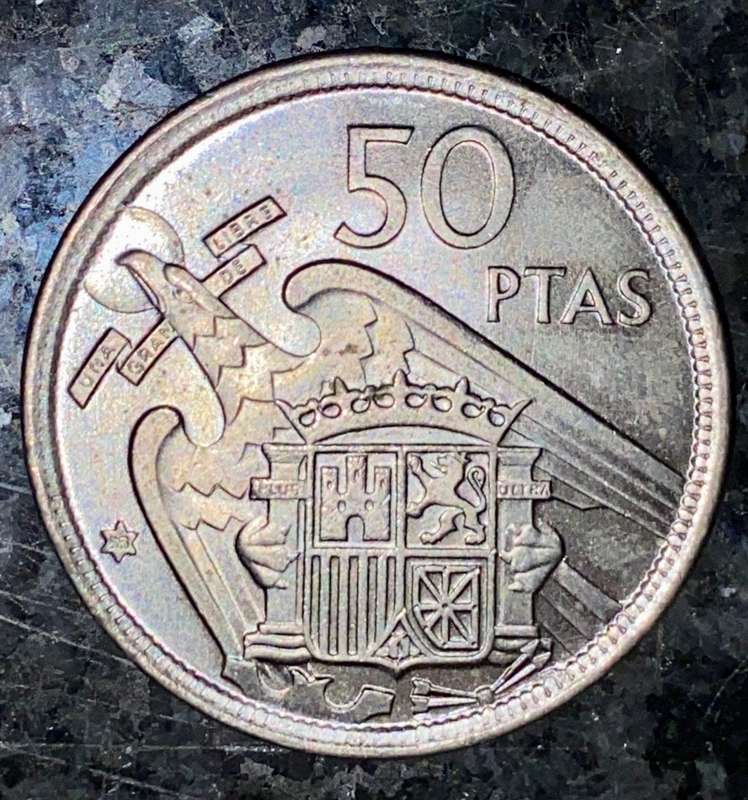 SPAIN 50 PESETAS 1957