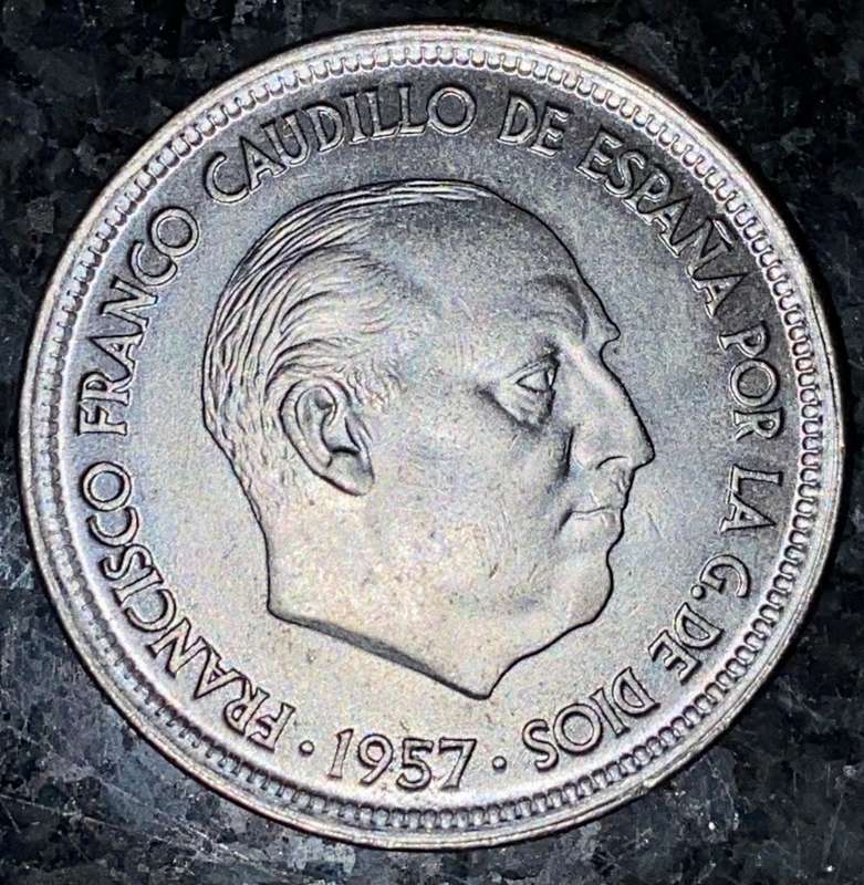 SPAIN 50 PESETAS 1957