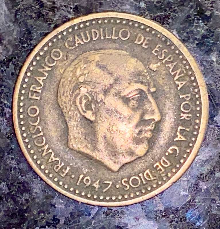 SPAIN 1 PESETAS 1947