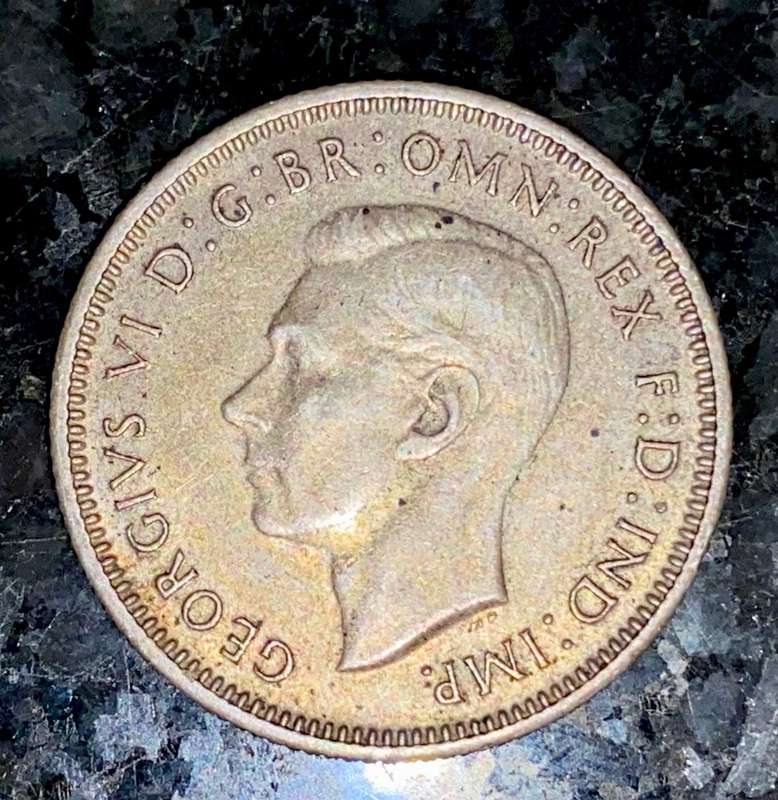 AUSTRALIA SILVER 1 SHILLING 1943 STERLING SILVER